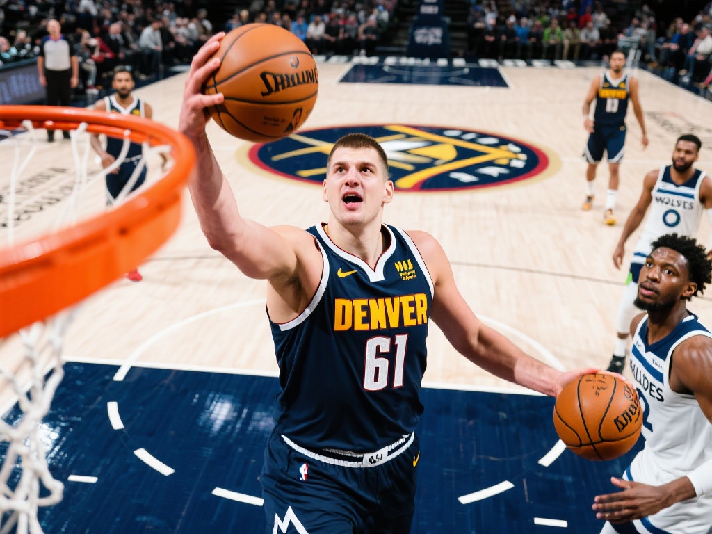 作为本场比赛最耀眼的明星，约基奇的表现堪