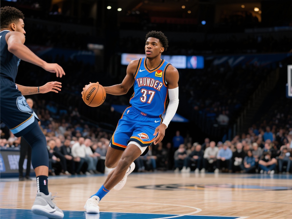 亚历山大37分小杰克逊27分 雷霆主场轻松击败灰熊 本场比赛,雷霆队的当家球星亚历山大无疑是